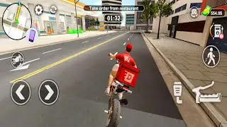 Food Delivery Boy Driving KTM Ninja Bike | Delevery Boy Simulator 3d Gameplay | #games