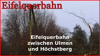 Eifelquerbahn Telegraphenmast mit Fernsprecher | telegraph pole along the railway |