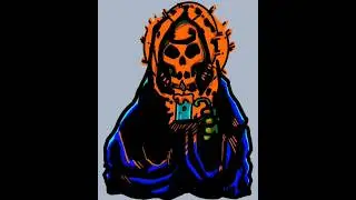 Digital drawing timelapse grim reaper #timelapse #drawingprocess #digitalart