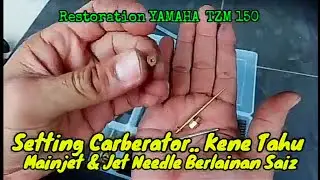 Setting Carberator.. kene tahu.. Mainjet & Jet Needle Berlainan Saiz
