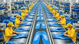 Inside the High-Tech Jeans Factory: The Real Jeans Processing Behind Perfect Denim (Full Process )