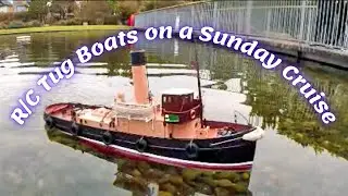 R/C Tug Boats on a Sunday cruise - #tugboat #modelboat #gopro #boating #boatingadventure