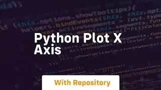 python plot x axis