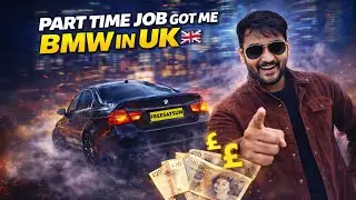 BOUGHT MY 1st BMW CAR BY PART TIME JOB IN UK #uk #bmw #parttimejob #studyabroad #viral #vlog 