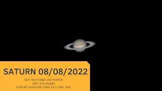 Saturn through the Sky-Watcher 150/750PDS telescope