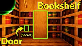 How to Make a Hidden Bookshelf Door (Java & Bedrock) | Minecraft Redstone Engineering Tutorial