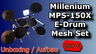 Millenium MPS-150X E-Drum Mesh Set | Unboxing und Aufbau | German