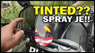 Cara Mudah 'Tinted' Visor Windshield Fairing Motor | Smoked Look