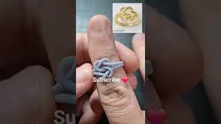Double Knot Ring #knot #Ring #rhino #jewelry #jewellery #3dprinting #3dmodeling #gold #design