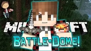 Minecraft: BATTLE-DOME w/Mitch & Friends Part 1 - ROOFTOP FOREST SCARINESS!