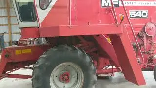 Massey Ferguson 540: Belt & Bearing Blowout! (Combine Repair & Maintenance)
