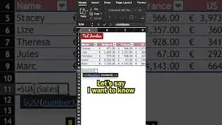 Naming Tables in Excel! #Spreadsheetshort #shorts #excel #spreadsheet #tutorial #excelpivot