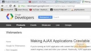 ‪AJAX SEO Crawlable JavaScript Driven Content For Search Engine Indexing Google‬‏   YouTube 360p
