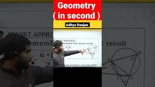 Geometry in seconds by Aditya Ranjan sir 🔥💯 @jobswallamotivation