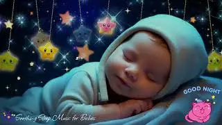 Baby Sleep Music 🌙 Mozart & Brahms Lullaby 🎵 Calming Music to Drift Past Insomnia Into Deep Sleep
