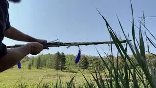 Bamboo Bundle Bow test fire