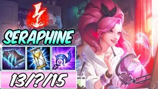 FULL BURST SERAPHINE MID STREAM GAMEPLAY | Build & Runes | K/DA Indie Seraphine | League of Legends