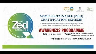 MSME Sustainable (ZED) Certification Scheme