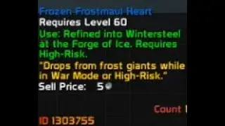 Ascension Bronzebeard! - How to craft Winter Steel