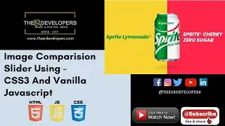Image Comparision Slider Using CSS3 And Vanilla Javascript #thesrdevelopers #webdesign #Slider #CSS