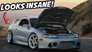 This 440WHP Mitsubishi Eclipse GSX Gets AGGRESSIVE Wheels!