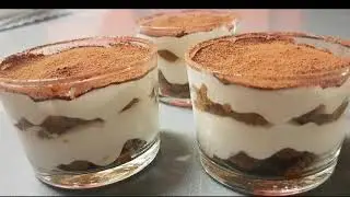 Recette de tiramisu sans oeufs تيراميسو بدون بيض