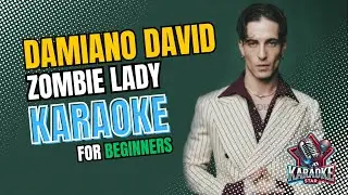 Damiano David - 'Zombie Lady' HQ Karaoke for Beginners🔰| Original Backing Track + Backing Vocals