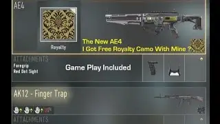 New Advanced Warfare AE4 New Assault Gun Game Play With Royalty Camo