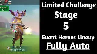 Lords mobile Limited Challenge Saving Dreams Stage 5 Fully Auto|Dream Witch Stage 5 Fully Auto
