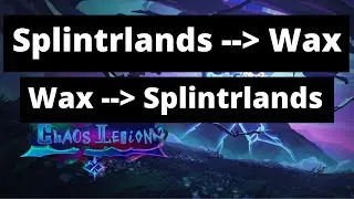 Send items between WAX/Atomic Hub and Splinterlands (back and forth)