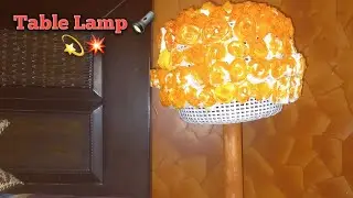 Plastic Basket 🧺 Bottle 🧴🍶Reuse |Beautiful Table Lamp 🔦 👌 |Easy DIY Zero cost 