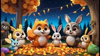 Fluffy Fox and the Candy Corn Forest | Sweet Fox Song for Kids | Colorful Forest Adventure Rhyme