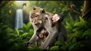 Love Knows No Species: The Touching Bond Between a Monkey and Her Infants