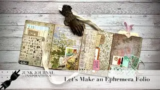 Let's Make an Ephemera Folio ~ Tutorial using Tim Holtz Paper ~ Happy Mail Idea ~ RAK Idea CLOSED