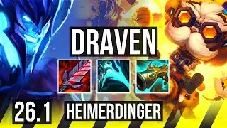 DRAVEN & Thresh vs HEIMERDINGER & Leona (ADC) | EUW Master | 26.1