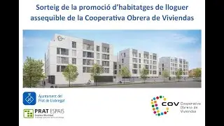 Sorteig de 101 habitatges de lloguer assequible promoguts per la cooperativa obrera de viviendas