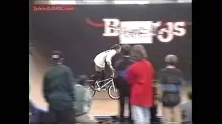 Run 8 - John Yull, The Bmxtasy BMX Comp by The Sheep Store, Goshen Leisure Centre, Bury, 1992