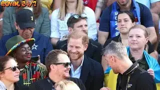Bizarre moment Prince Harry is told 'your beard is delicious' at Invictus Games