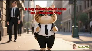 A Day in the Life of a Cat on a Business Trip 🐱✈️#Workingcat#cat#cute