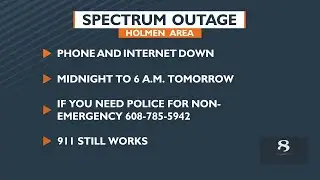 Spectrum outage in Holmen