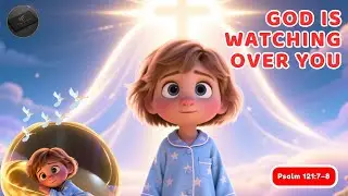 Lullaby for Kids: God Is Watching Over You | Bible Sleep Music (Psalm 121) #lullabymusic #lullaby