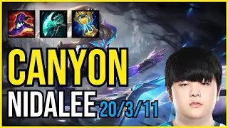 CANYON - NIDALEE vs. PEANUT - LILLIA Jungle | KR CHALLENGER | PATCH 11.1