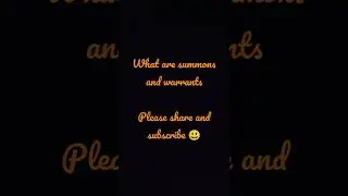summons and warrant@learn law in tamil