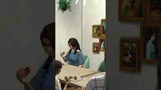 Modern family dining room in the Sims 4