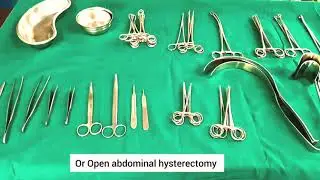 Abdominal hysterectomy surgery instrument name and their uses |hystrectomy trolley preparation