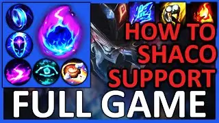 How to play AP SUPPORT SHACO - leash, laning, vision, roaming, build - S13 OTP SHACO FULL GAME