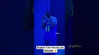 Drake&rsquo;s LIVE VOCALS ARE INSANE #shorts