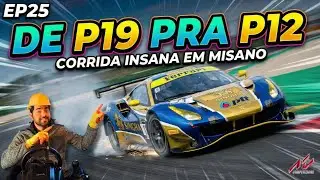 EP25 - Do FUNDO do GRID a 12º: Como DAN1L1NH0 fez ISSO?  / CORRIDA INSANA em MISANO!