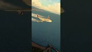 landing at Barcelona airport #boeing747 #short #game