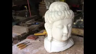 Traditional Stone Carving- Conservation & Restoration Techniques, Marble Buddha Ear Repair